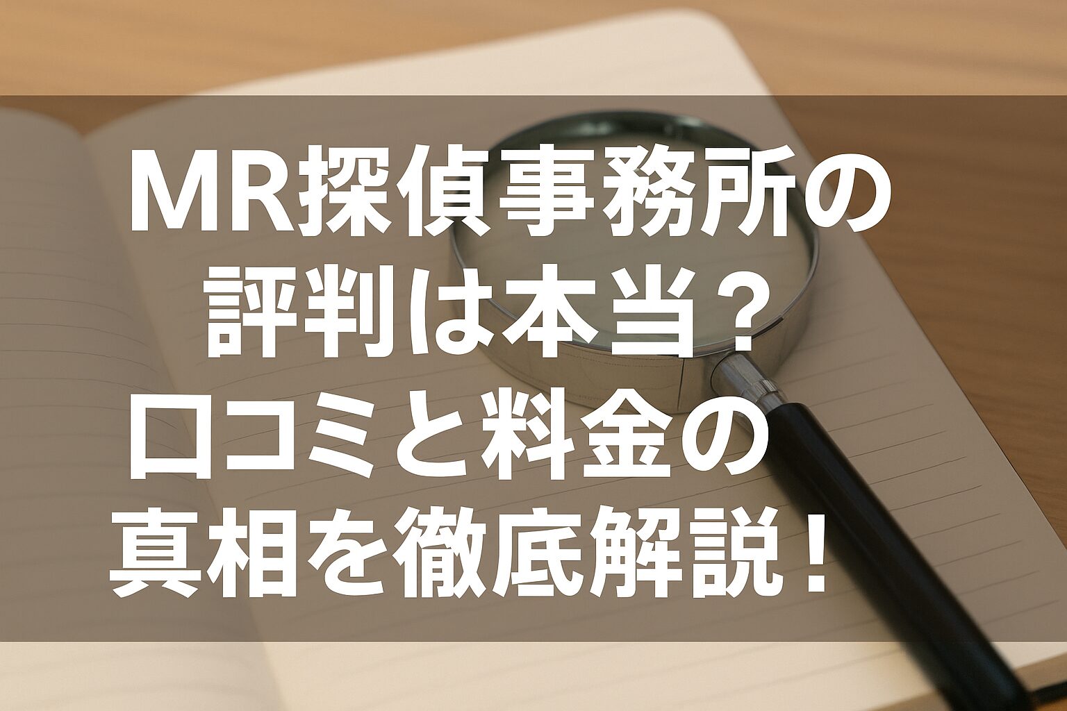 MR探偵事務所の評判は本当？口コミと料金の真相を徹底解説！