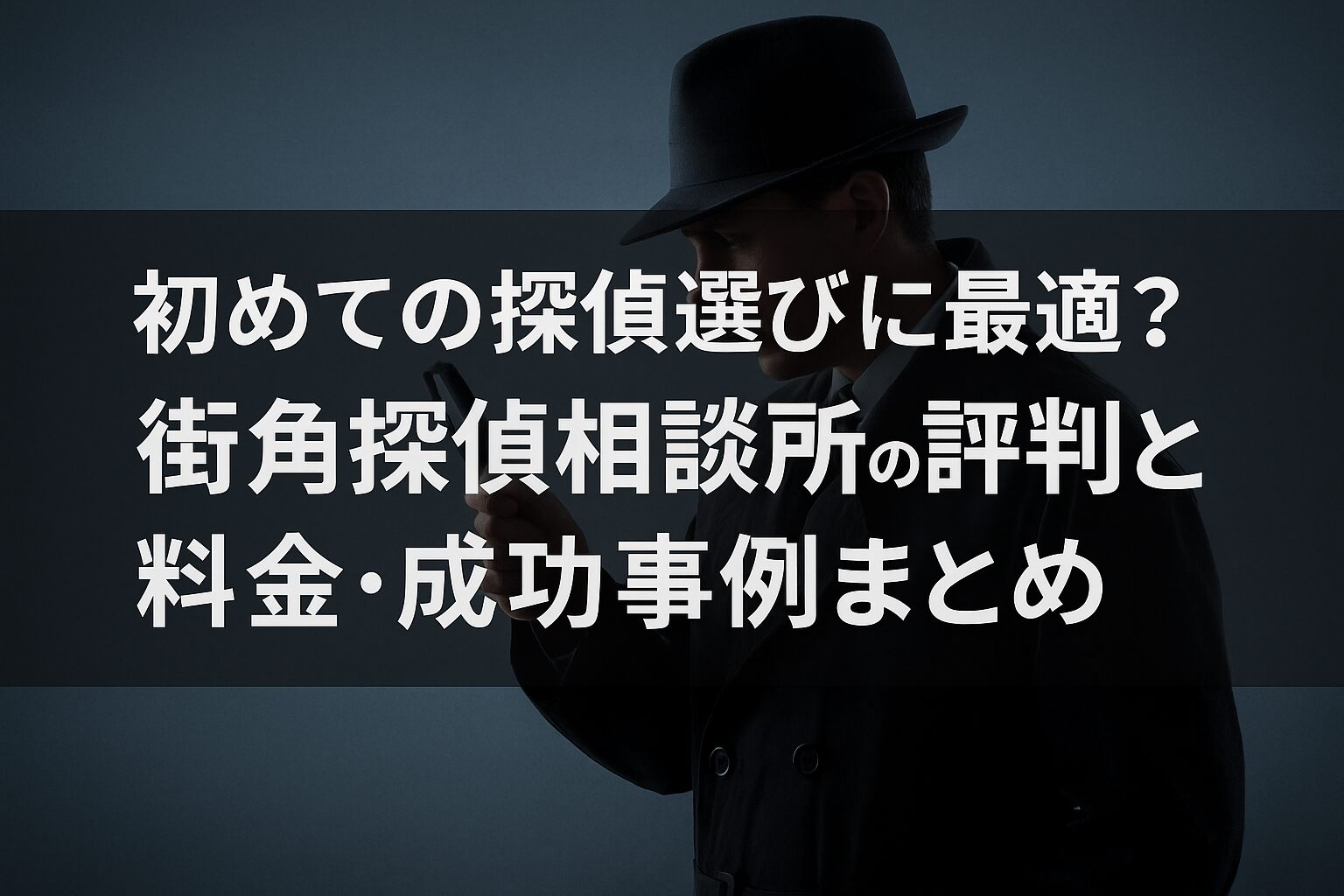 初めての探偵選びに最適？街角探偵相談所の評判と料金・成功事例まとめ