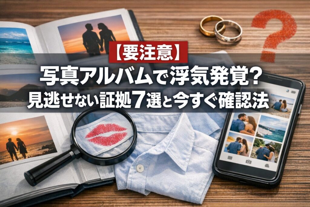 【要注意】写真アルバムで浮気発覚？見逃せない証拠7選と今すぐ確認法