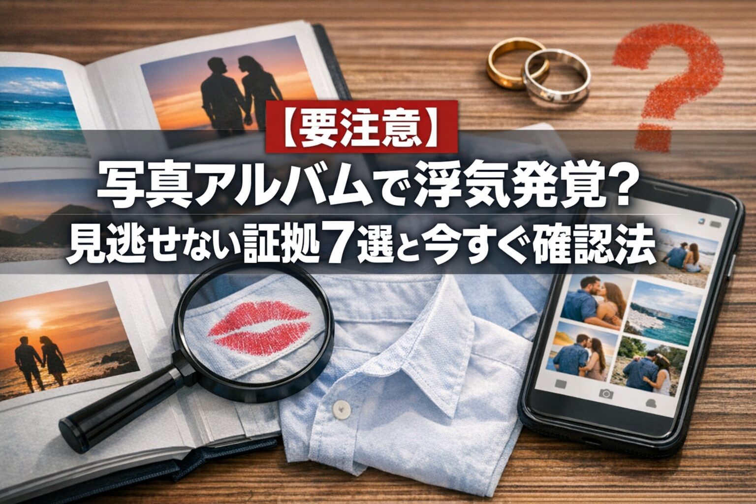 【要注意】写真アルバムで浮気発覚?見逃せない証拠7選と今すぐ確認法